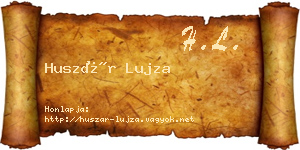 Huszár Lujza névjegykártya